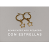 PENDIENTES ARO PEQUENO CONTORNO ESTRELLA