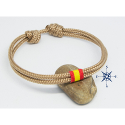 Pulsera nudo llano España de 3mm