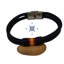 PULSERA DOBLE CABO 4MM  BANDERA ESPAÑA