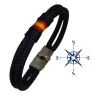 PULSERA DOBLE CABO 4MM  BANDERA ESPAÑA