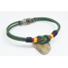 PULSERA NUDO LLANO CON BANDERA ESPAÑA